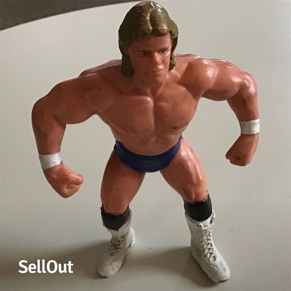Vintage 1990 Lex Luger WCW Wrestling Action Figure 5" Galoob